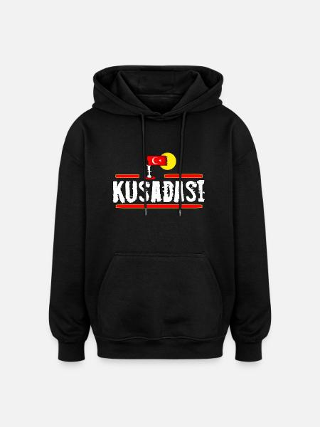 Izmir Destination - Oversized Unisex Hoodie - black