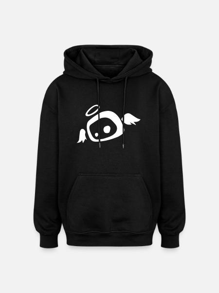Angel SweetSow White - Oversized Unisex Hoodie - black