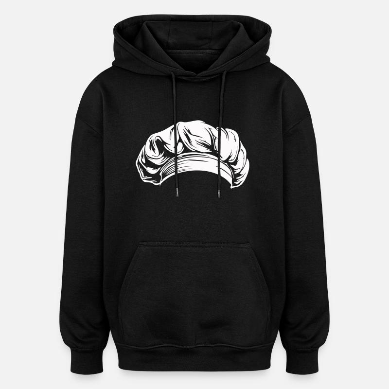 Toque - Sweat à capuche oversize unisexe - noir