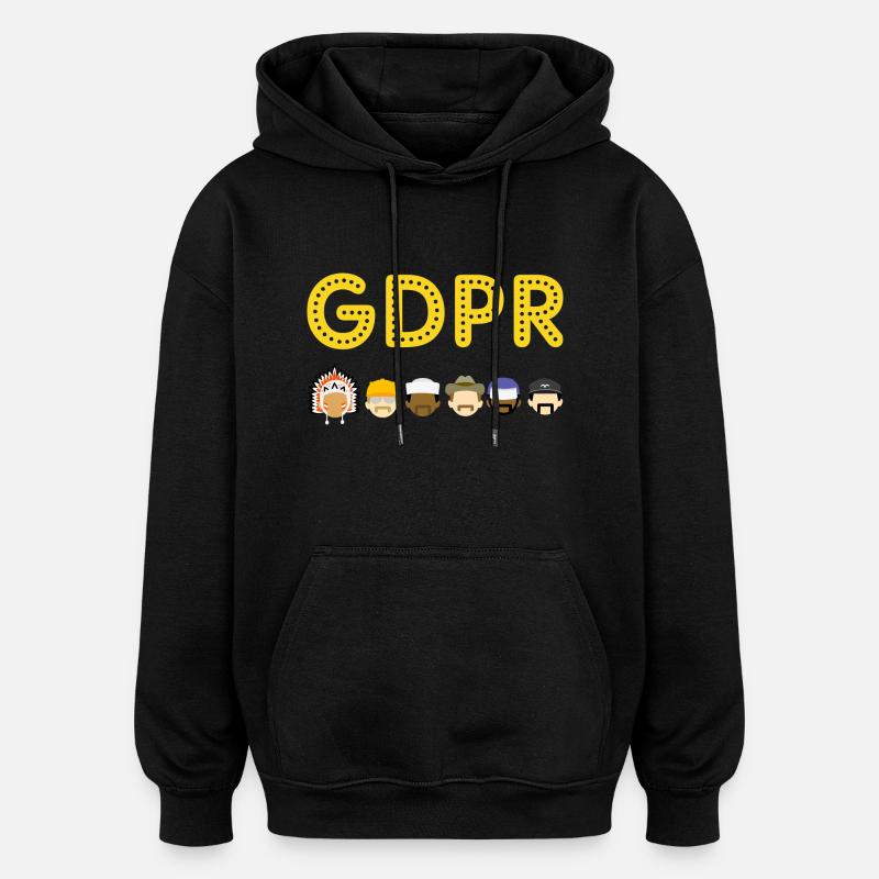 GDPR - Oversized Unisex Hoodie - black