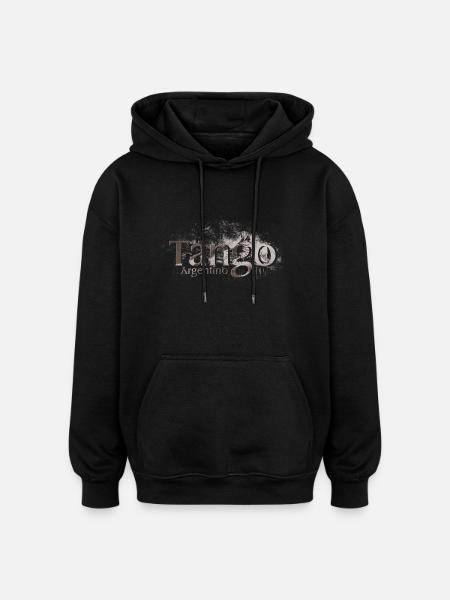 tango - Sweat à capuche oversize unisexe - noir