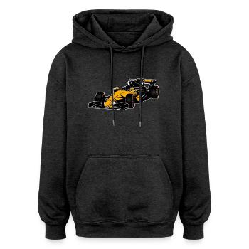 Racecar - Rennauto - Oversized Unisex Hoodie - Anthrazit - Vorne - Noah (186cm)