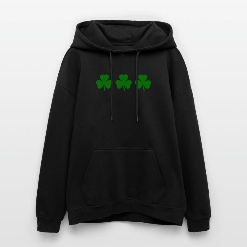 Trèfle d’Irlande Trèfles Sweat à capuche oversize unisexe