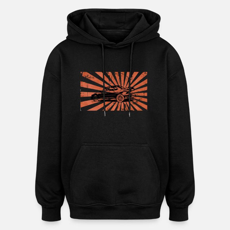 ImprezaRising - Oversized Unisex Hoodie - black