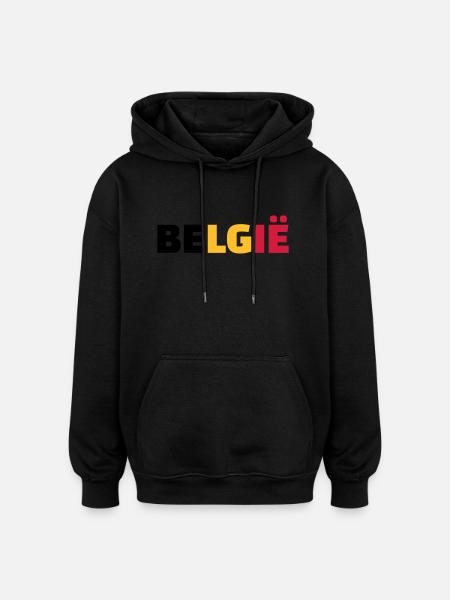 Belgie - Oversized Unisex Hoodie - black