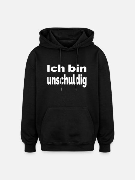 Unschuldig - Oversized Unisex Hoodie - Schwarz