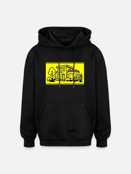 House Villa Property - Oversized Unisex Hoodie - black