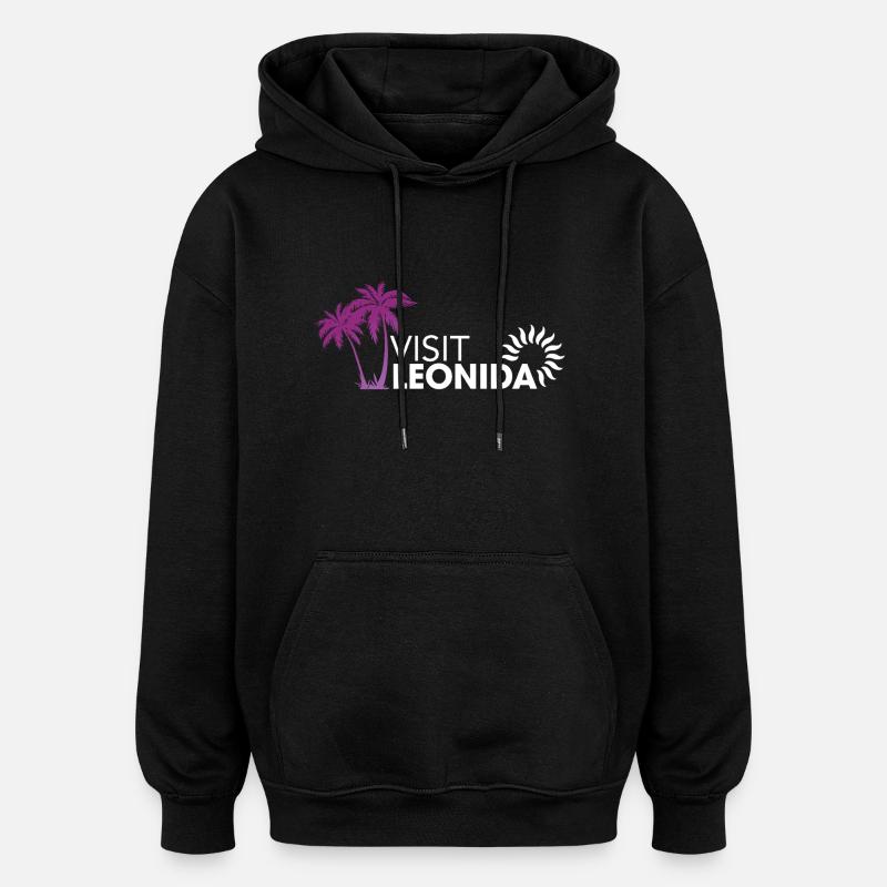 Visit Leonida VI - Sweat à capuche oversize unisexe - noir