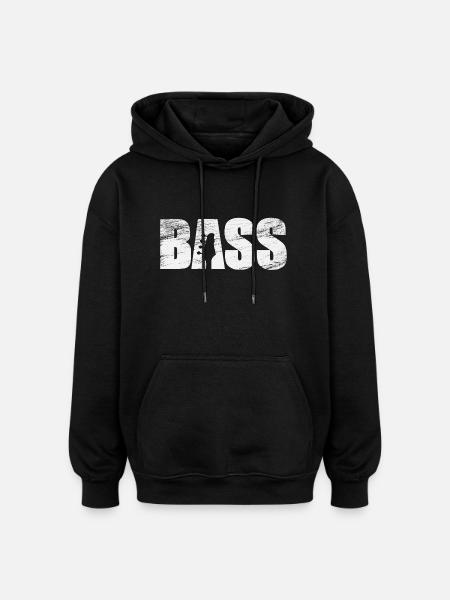 basse - Sweat à capuche oversize unisexe - noir