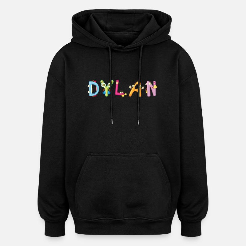 Dylan - Oversized Unisex Hoodie - Schwarz