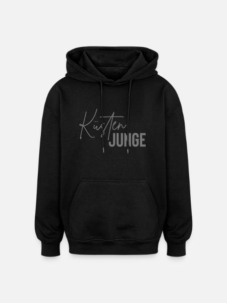 küsten junge - Oversized Unisex Hoodie - Schwarz