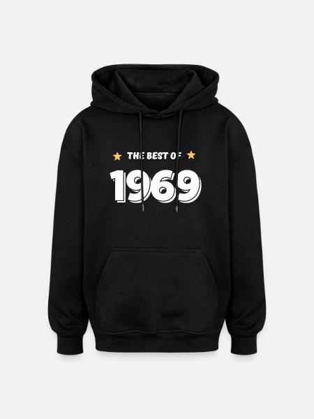 Das Beste von 1969 - Oversized Unisex Hoodie - Schwarz