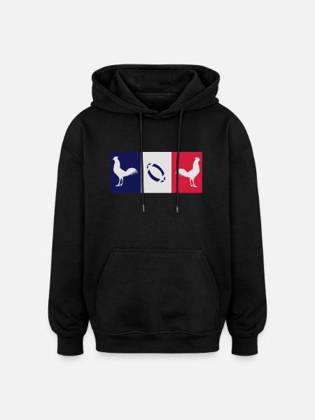 supporters de la France - Sweat à capuche oversize unisexe - noir
