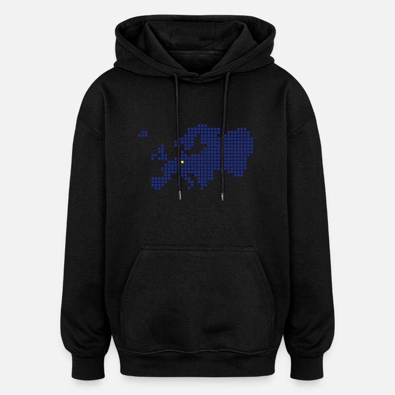 Hesse Thuringia Frankfurt Erfurt - Sweat à capuche oversize unisexe - noir