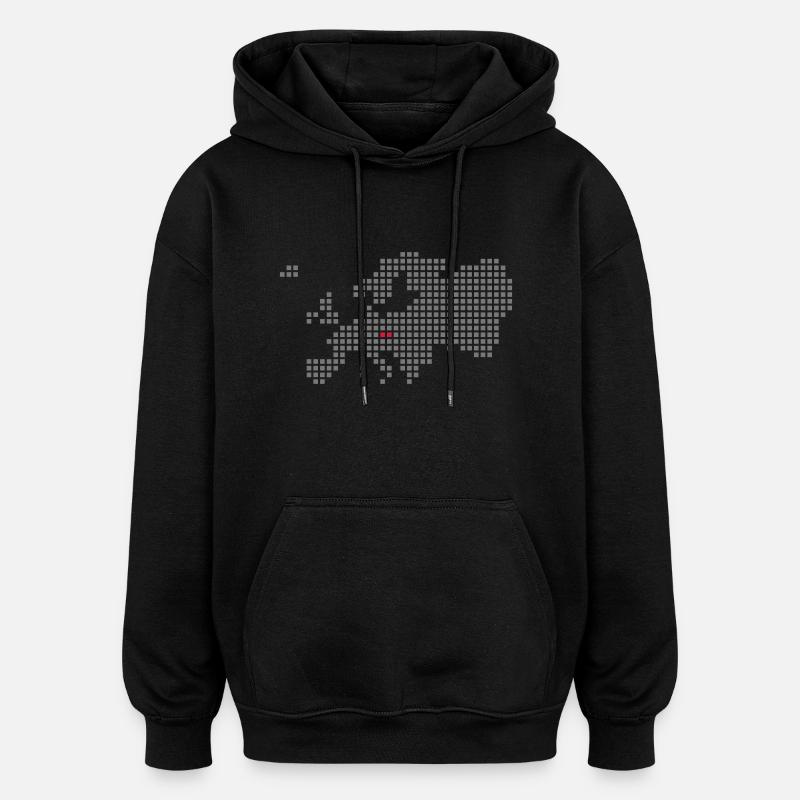 République tchèque - Sweat à capuche oversize unisexe - noir