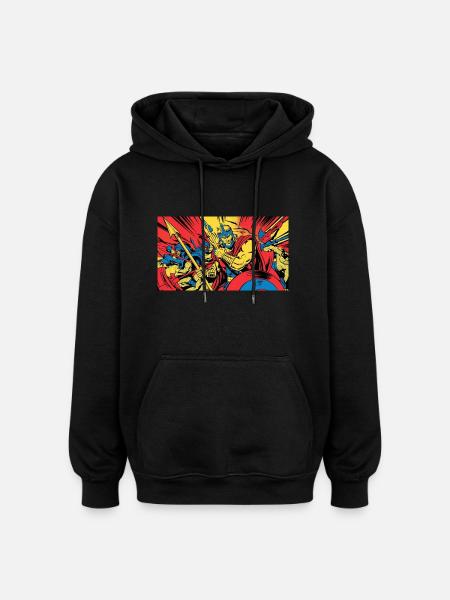 nVx Ares 2 - Oversized Unisex Hoodie - black