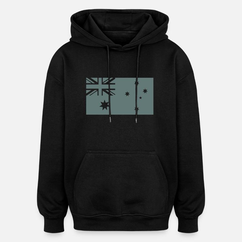 Australia - Sweat à capuche oversize unisexe - noir