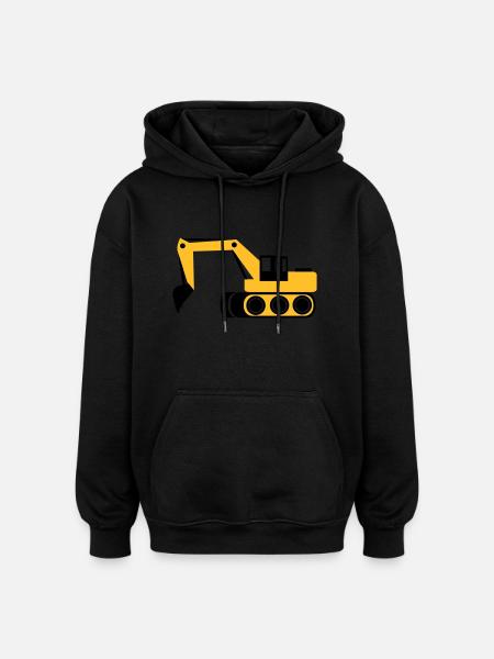 Digger - Oversized Unisex Hoodie - black