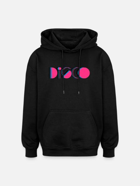 disco - Oversized Unisex Hoodie - Schwarz