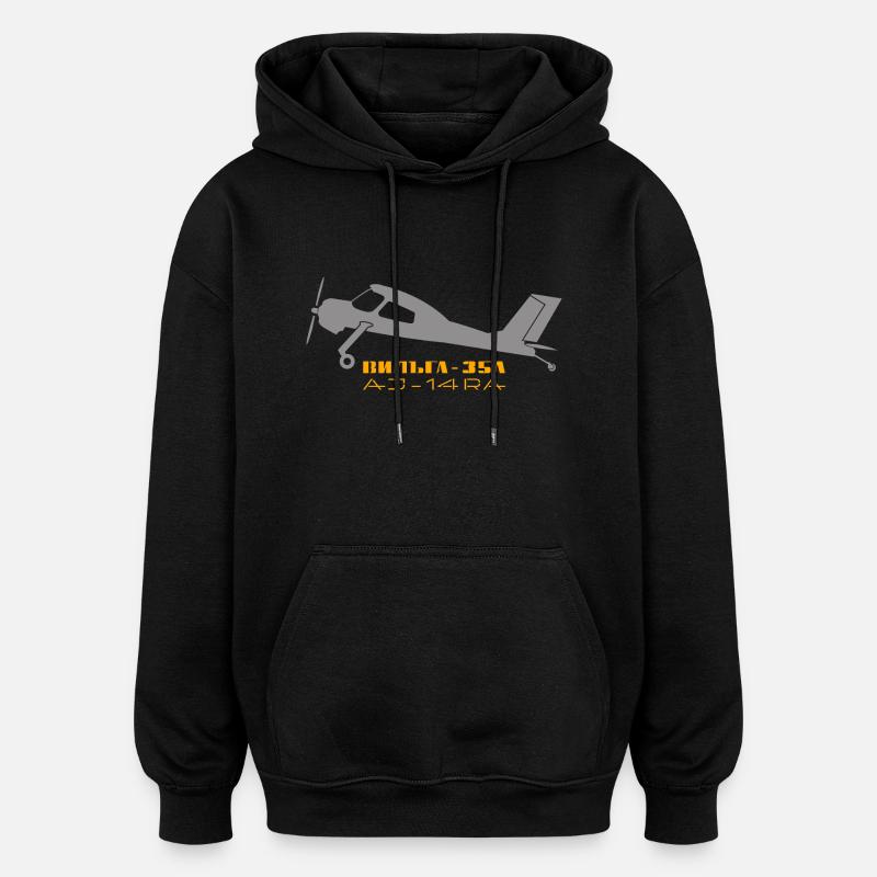 wilga_35a_gryel - Sweat à capuche oversize unisexe - noir