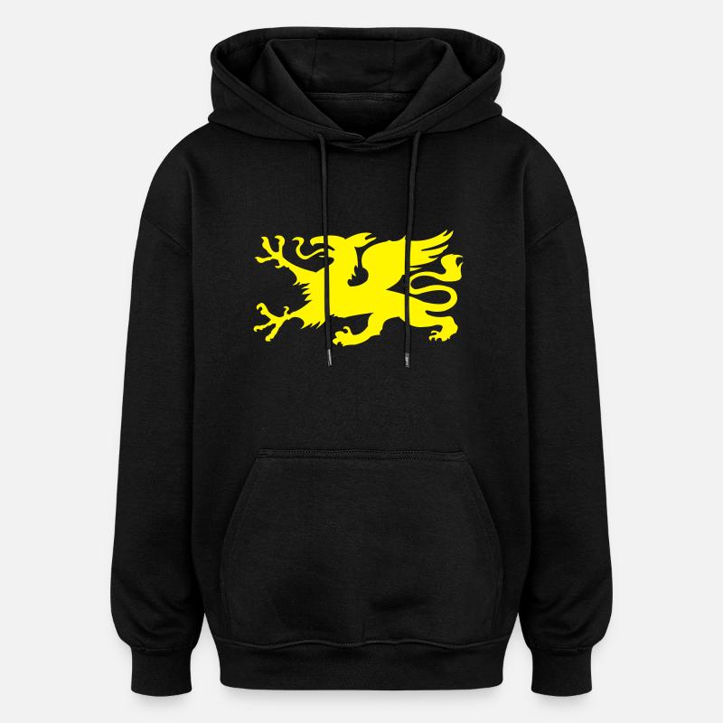 Rostocker Greif - Oversized Unisex Hoodie - Schwarz
