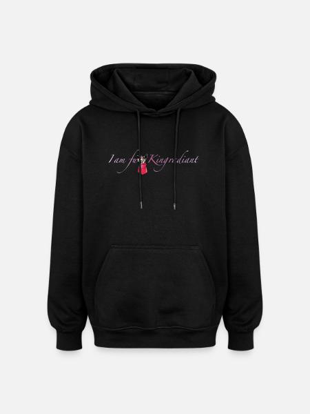 I am fu * King radiant - Oversized Unisex Hoodie - black