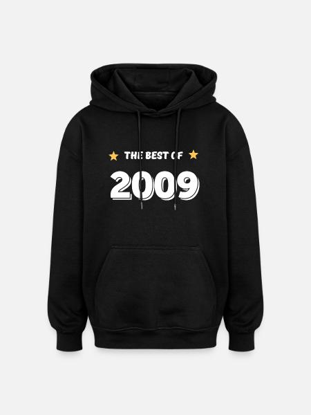 Best of 2009 - Oversized Unisex Hoodie - black