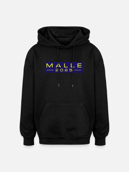 Malle 2025 - Oversized Unisex Hoodie - black