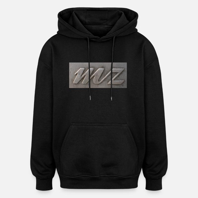 MZ-Logo - Oversized Unisex Hoodie - Schwarz