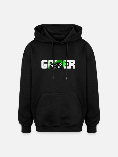 Gamer - Oversized Unisex Hoodie - black