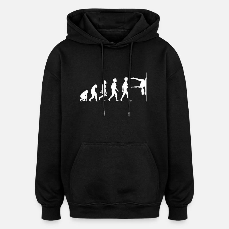 Evolution Poledance Pole Dancing Danse - Sweat à capuche oversize unisexe - noir