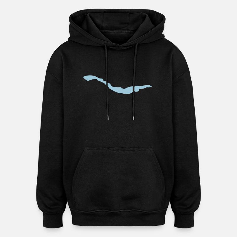 Schwimmflossen Flossenschwimmen flossenschwimme - Oversized Unisex Hoodie - Schwarz