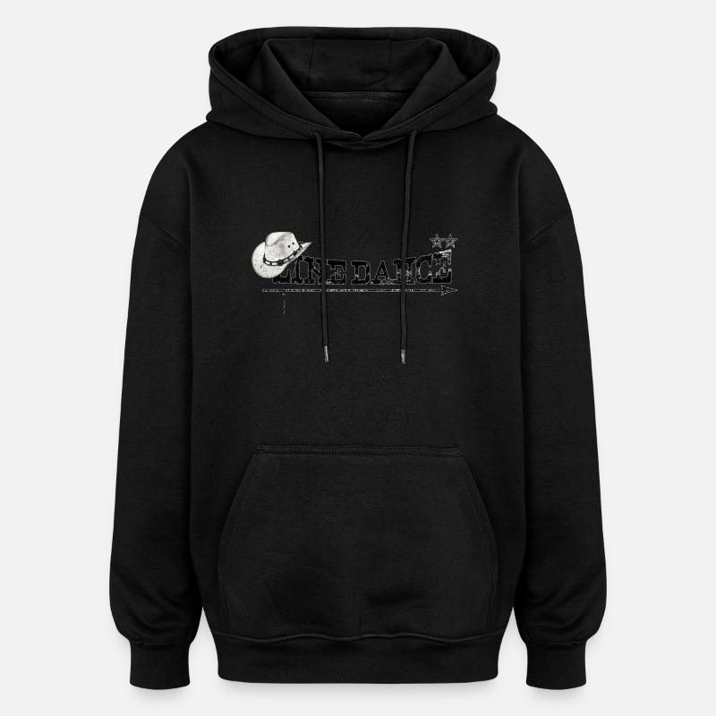 Danse de ligne - Sweat à capuche oversize unisexe - noir