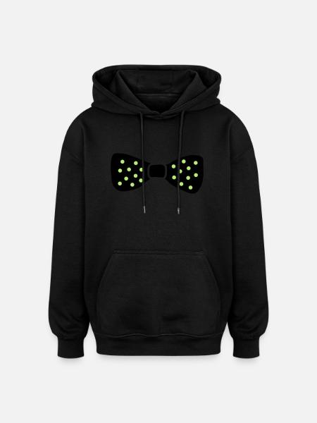 bow_tie - Oversized Unisex Hoodie - black