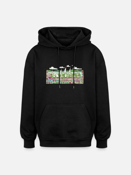 Bodensee - Oversized Unisex Hoodie - Schwarz