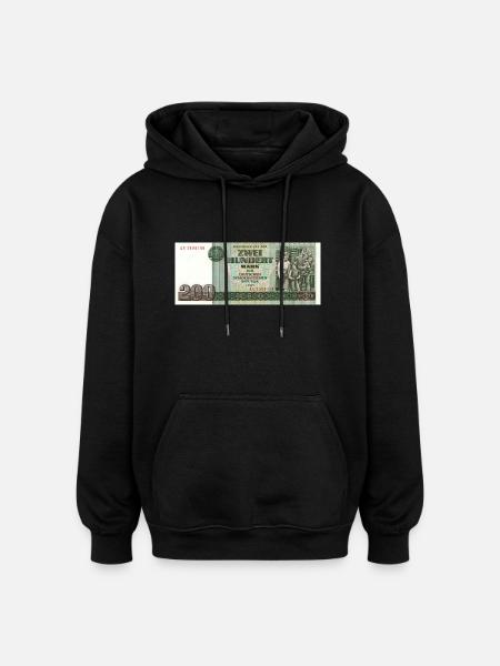 200 mark of the gdr - Oversized Unisex Hoodie - black