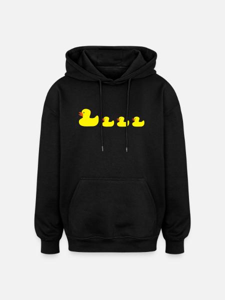 Duck - Oversized Unisex Hoodie - black