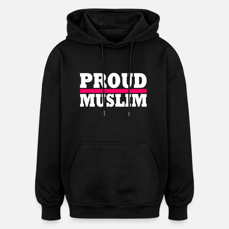 Proud muslim - Sweat à capuche oversize unisexe - noir