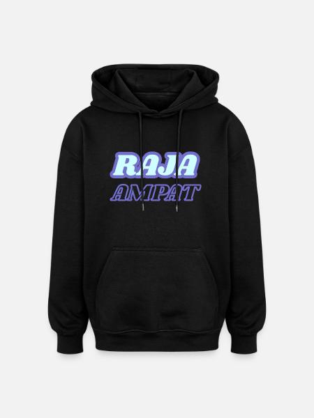 Raja Ampat - Oversized Unisex Hoodie - black