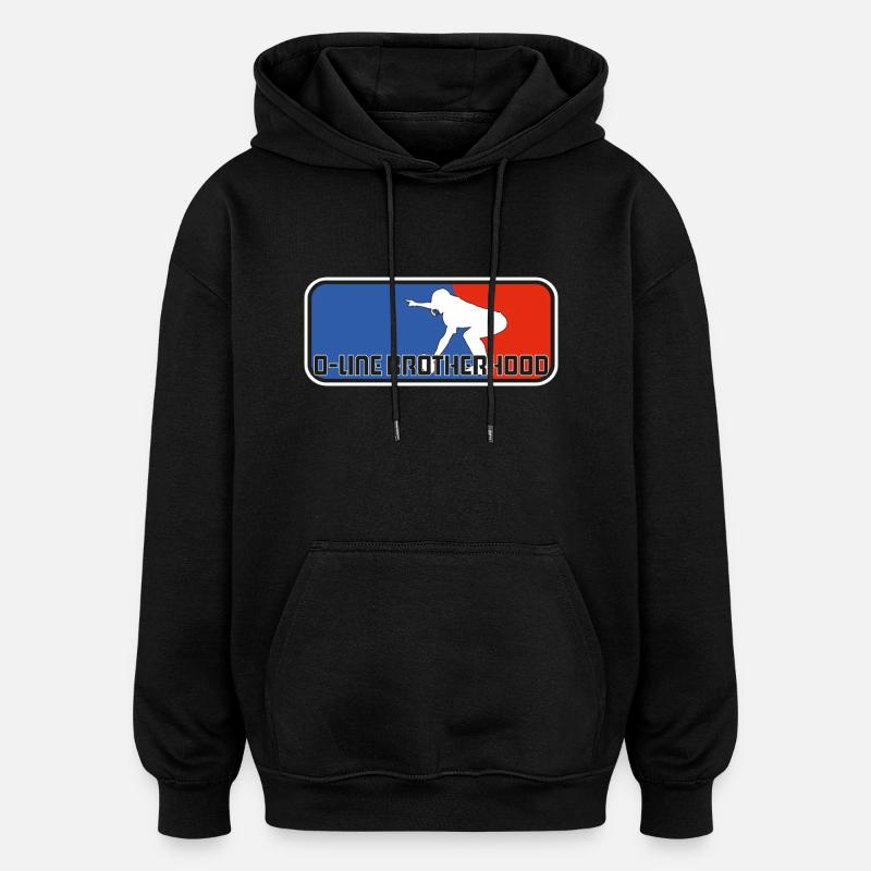 Confrérie d’Oline - Sweat à capuche oversize unisexe - noir