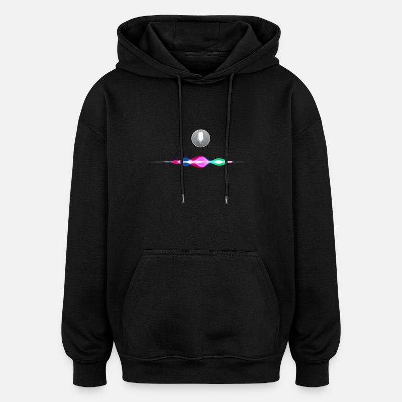 siri - Oversized Unisex Hoodie - black