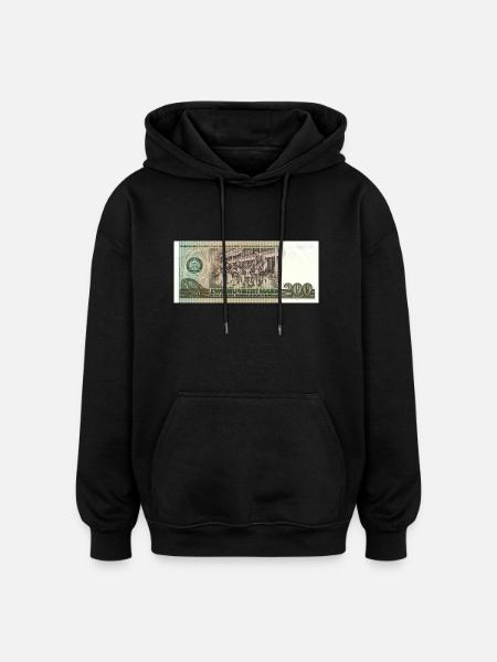 200 Marks of the GDR - Oversized Unisex Hoodie - black