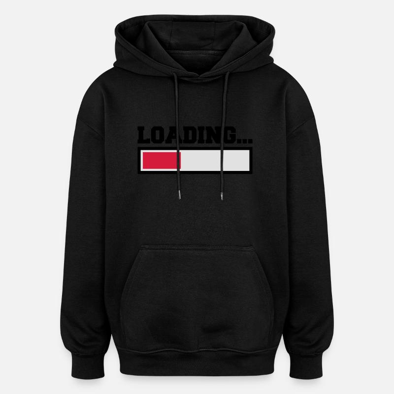 Loading - Oversized Unisex Hoodie - black