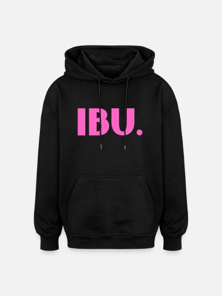 INDONET Ibu - Oversized Unisex Hoodie - black