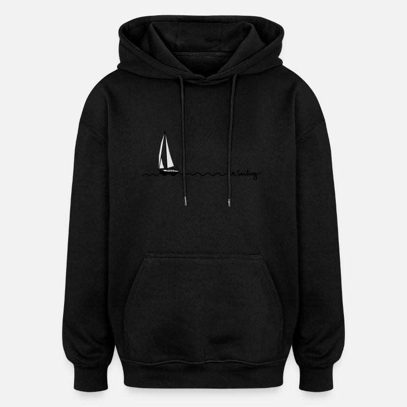 love sailing - Oversized Unisex Hoodie - Schwarz