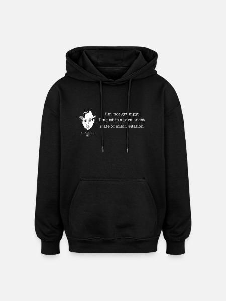 Mild irritation - Oversized Unisex Hoodie - black