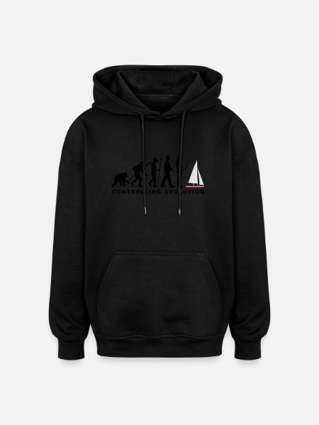 evolution Modellbauschiff_10_2016 - Oversized Unisex Hoodie - Schwarz