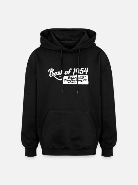 1954 - Oversized Unisex Hoodie - black