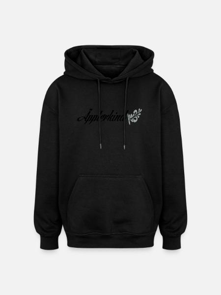 Äpplerkind Frankfurt - Oversized Unisex Hoodie - Schwarz
