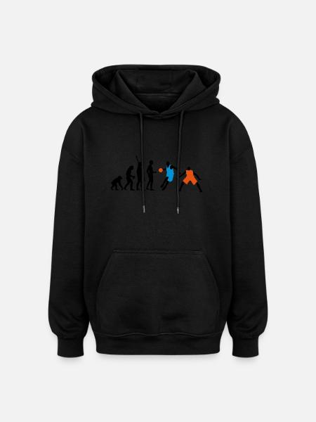 evolution_basketball_072011_h_3c - Oversized Unisex Hoodie - black